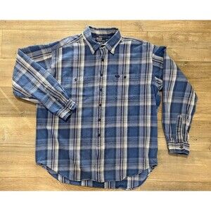 Vintage Polo Ralph Lauren Cowboy Workshirt Mens XXL Plaid Long Sleeve Heavy